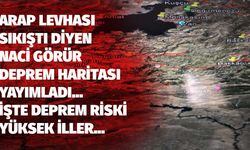 Arap Levhası sıkıştı diyen Naci Görür DEPREM HARİTASI yayımladı! İşte deprem riski olan iller