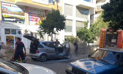 Efeler’de araç yangını