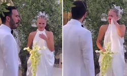 Burcu Esmersoy ve Nazım Akmandil İtalya'da evlendi! Nikaha gelin ve damadın gözyaşları damga vurdu
