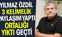 Yılmaz Özdil 3 kelimelik paylaşım yaptı ortalığı yıktı geçti