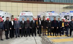 Aydın'da sadece 4 ambulans için tören düzenlendi