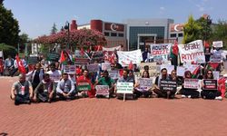 ADÜ öğrencileri Filistin'e destek yürüyüşü düzenledi