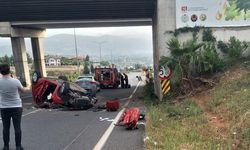 Muğla'da korkunç kaza: Sürücü yola savruldu