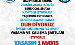 Türk İş  Aydın İl Temsilcisi Tes İş Aydın Şube Başkanı Kazım Gültekin'in 1 Mayıs mesajı