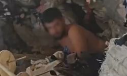 Efeler'de Cezaevi firarisi saklandığı çorap çuvalları arasında yakalandı