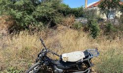 Söke'de devriye esnasında şasesi kazınmış motosiklet bulundu