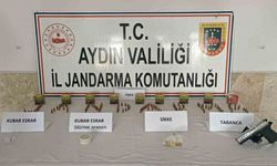 Nazilli'de uyuşturucu baskınında Roma dönemine ait altın sikke bulundu