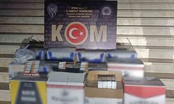 Çine'de 128 bin 400 adet makaron ele geçirildi