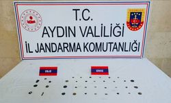Germencik'te tarihi eserleri satamadan yakalandılar