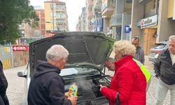 Efeler'de Şoförün İmdadına Vatandaşlar Koştu