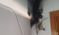 Buharkent'te Elektrik Kontağından Yangın Çıktı