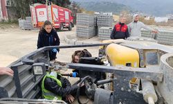 Koçarlı'da Parke Taşı Taşıyan Forklift Devrildi: 1 Yaralı
