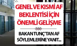 Genel Af ve İnfaz Düzenlemesi 2025: Bakan Tunç Son Noktayı Koydu! Kısmi Af mı Geliyor?