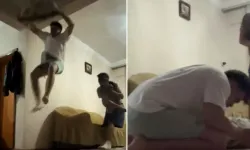 Kemer oyunu faciaya dönüştü: Genç, kafasını kirişe çaktı, hastanede zor ayıldı!
