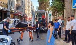 Efeler'de motosiklet sürücüsü yaralandı