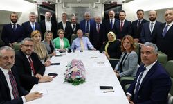 Erdoğan uçakta Filistin çözümü ile ilgili konuştu