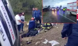 Tur Faciası! Otobüs Şarampole Yuvarlandı: 2 Ölü, 5 Yaralı!