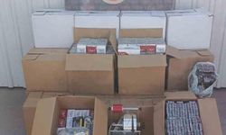 Efeler'de 260 bin dolu makaron ele geçirildi