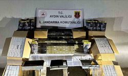 Efeler'de halı yıkama dükkanı görünümlü iş yerinde kaçak sigara imalatı