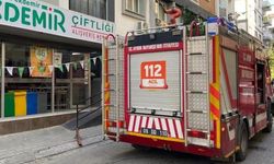 Efeler'de market yangını