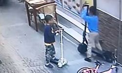 Kuşdası'nda boyundan büyük scooter’ı çaldı