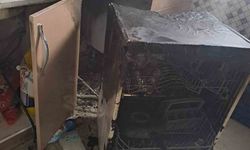 İncirliova'da bulaşık makinesinden yangın çıktı