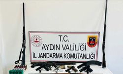 Köşk'te cephanelik gibi evden otomatik silahlar çıktı