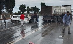 Germencik'te yaşanan kaza ucuz atlatıldı