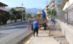 Bozdoğan Belediyesi, okullarda çevre düzenlemelerini sürdürüyor
