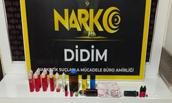 Didim'de 1 kilo sıvı, yasaklı madde ele geçirildi