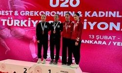 Aydınlı güreşçiler Türkiye Şampiyonası'ndan madalyalarla döndü