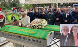 Efeler'de öldürülen yaşlı çift son yolculuklarına uğurlandı