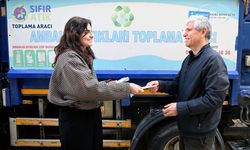 Kuşadası'ında geri dönüştürülebilir atıklar toplandı