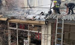 Buharkent'te iş yeri yangını