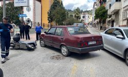 Efeler'de motosiklet ve otomobil çarpıştı: 1 yaralı