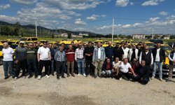 Aydınlı taksici esnafından zam eylemi