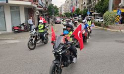 Nazilli'de iki tekerli kutlama