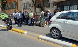 Efeler'de karşı şeride geçen otomobil ile motosiklet çarpıştı: 1 yaralı