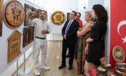 Başkan Yetişkin'den ahşap sanatına destek