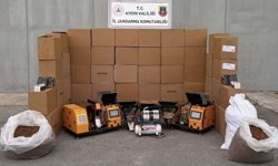 Efeler'de kaçak sigara imalathanesine baskın
