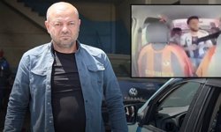 Rehin alınan taksicinin cesur müdahalesi kamerada