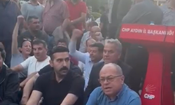 CHP’liler Aydın’da İl Başkanlığı önünde nöbete geçti
