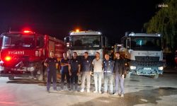Eskişehir İtfaiyesi'nden Çine'deki yangın söndürme çalışmalarına destek