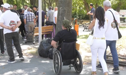 Gaziler Kurtuluş Parkı'nda eylemlerine devam ediyor
