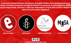 Evrensel, Af Örgütü, Barış Akademisyenleri ve MLSA hesaplarına erişim engeli