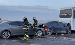Aksaray-Konya karayolunda toz fırtınası kazaya yol açtı: 16 yaralı