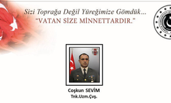 Uzman Çavuş Coşkun Sevim şehit oldu