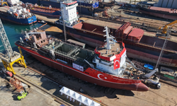 Türkiye'nin ilk yerli tarama gemisi suya indirildi