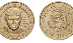 ABD Başkanı Trump’ın portresi 1 dolarlık madeni paraya basıldı