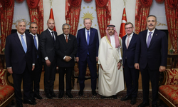 Cumhurbaşkanı Erdoğan, R4+E3 toplantısı için Türkiye’ye gelen Dışişleri Bakanlarını kabul etti